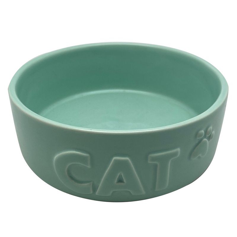 

Миска для животных Foxie, Cat Paw зеленая керамическая 13х13х4см 300мл