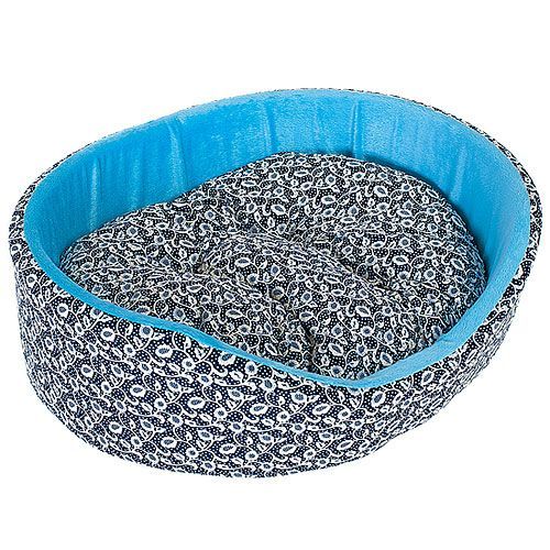 Лежак для собак HAPPY PUPPY Узоры-3 57х44х15см