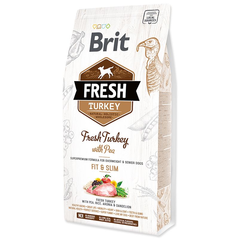 

Корм для собак Brit, Fresh Индейка с горохом для контроля веса сух. 2,5кг