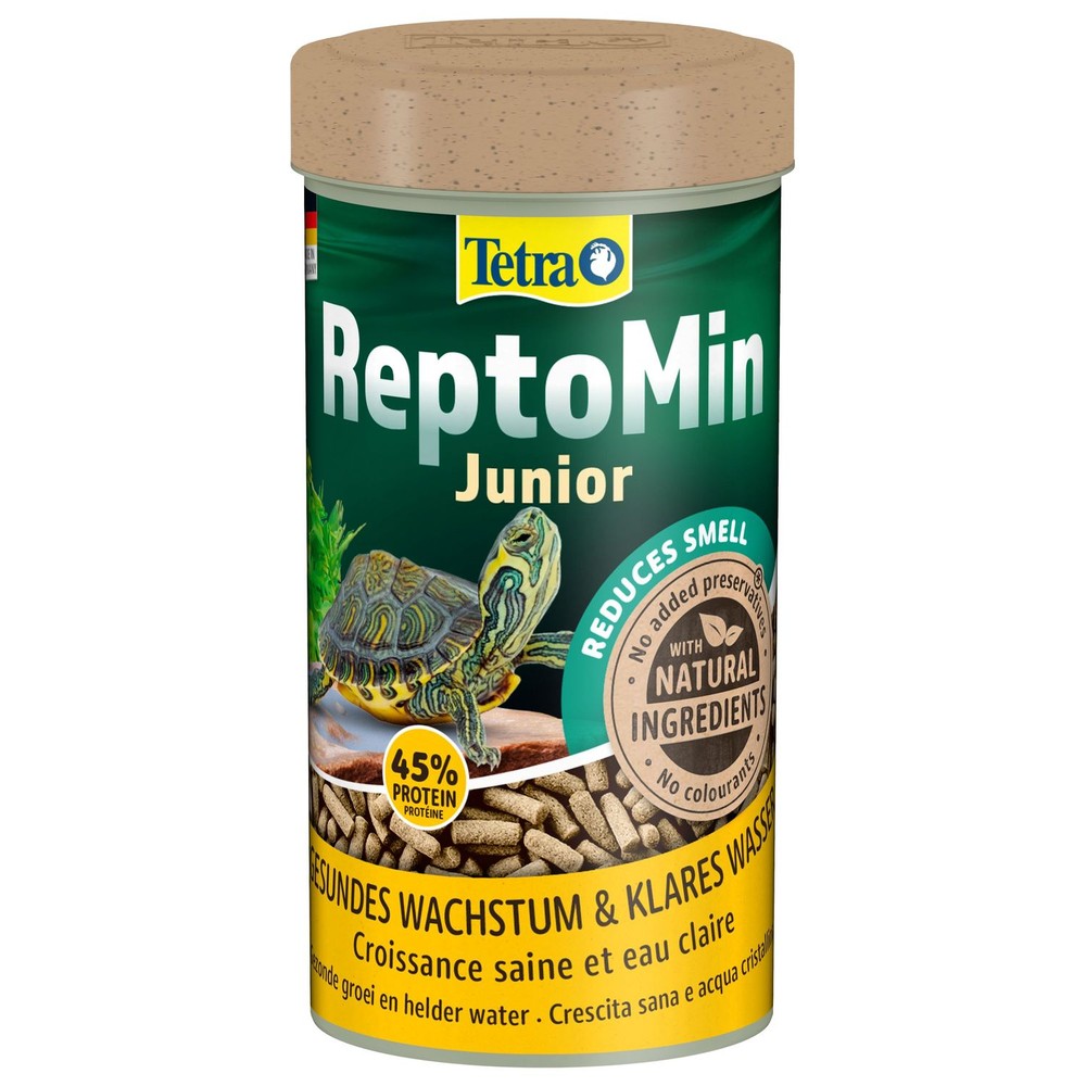 Корм для черепах TETRA ReptoMin Junior M в виде палочек для молодых водных черепах 250мл