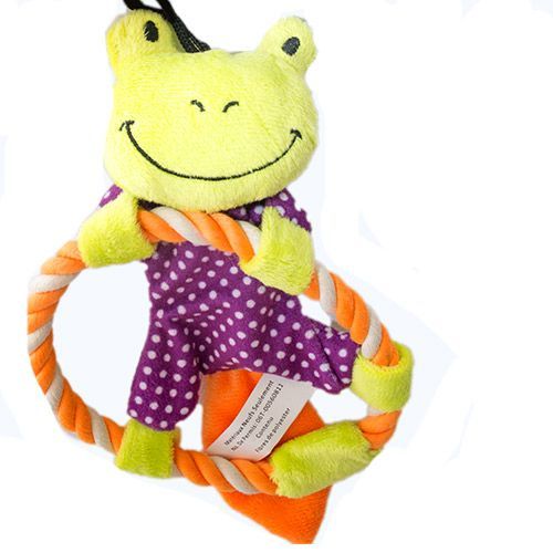 

Игрушка для собак CHOMPER, Bark A Boo Mini Звери на кольце из каната