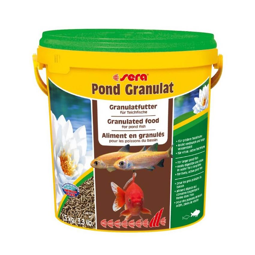 

Корм для рыб SERA, для прудовых рыб Pond Granulat 10л (1,5кг) ведро