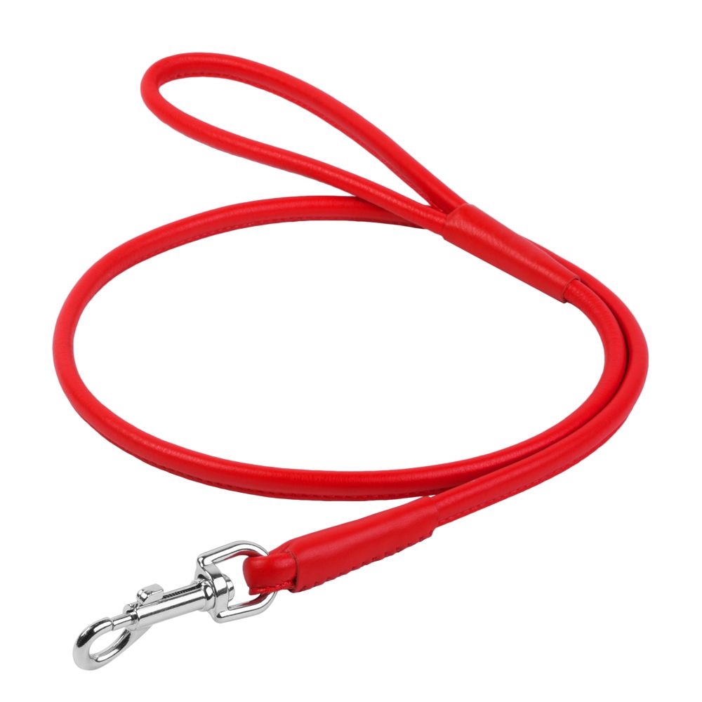 

Поводок для собак COLLAR, Glamour круглый 10мм, 122см красный