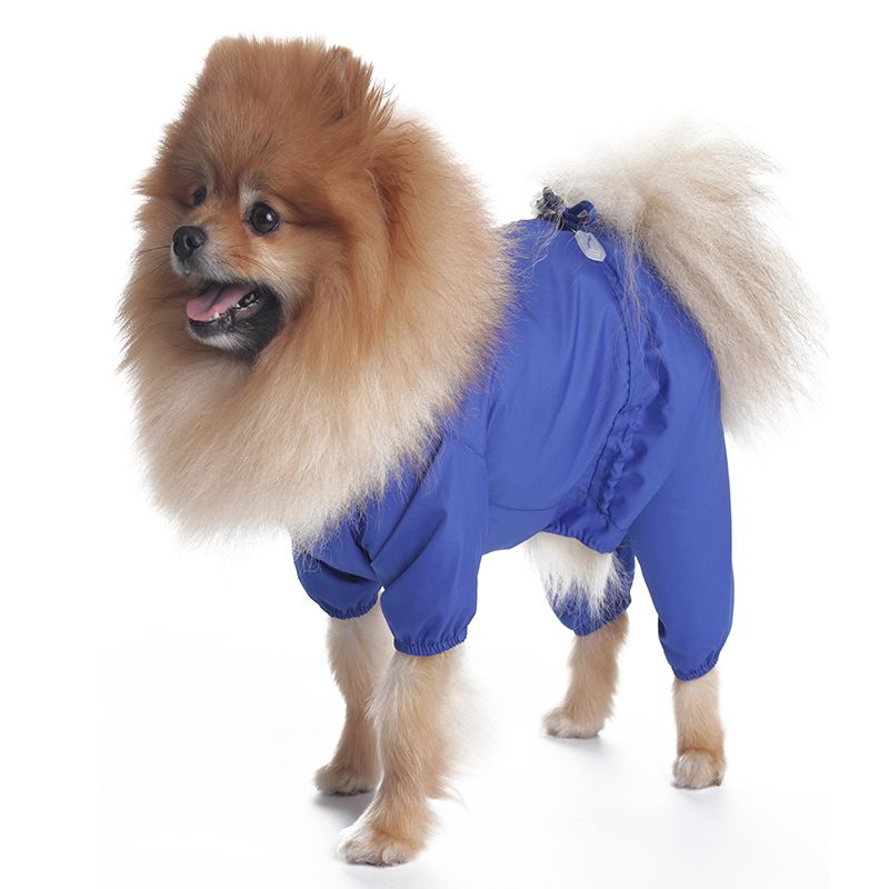 

Дождевик для собак YORIKI, синий мальчик размер S