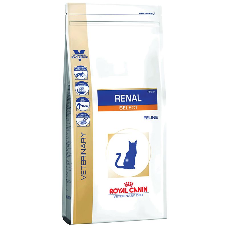 

Корм для кошек ROYAL CANIN, Vet Diet Renal Select при хронической почечной недостаточности сух. 500г