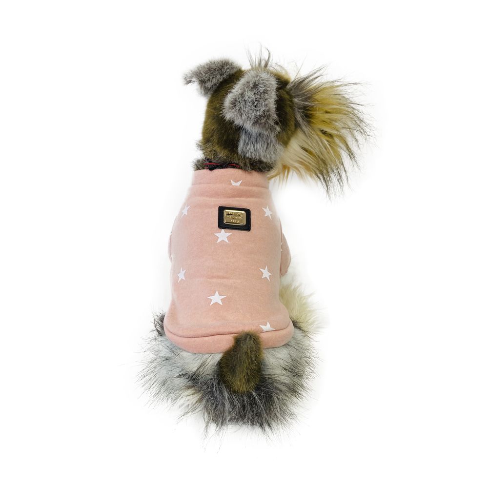 Толстовка для собак Ломинар Звезды розовая L куртка для собак ломинар красная размер l