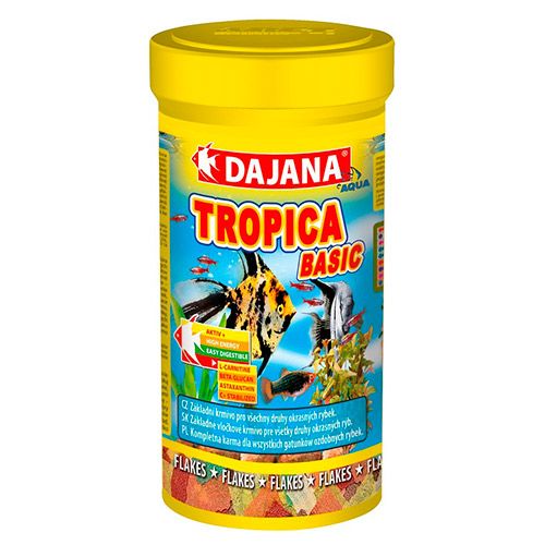 

Корм для рыб DAJANA Tropica Flaces хлопья 250мл, Tropica Flaces хлопья 250мл