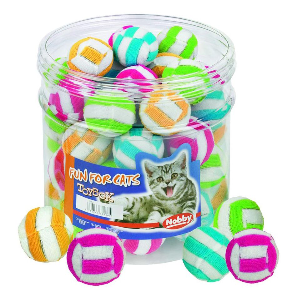 

Игрушка для кошек Nobby, Мяч полосатый 4см