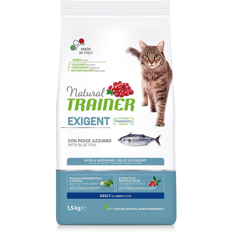 

Корм для кошек TRAINER Natural Exigent Cat для привередливых, океаническая рыба сух. 1,5кг, Natural Exigent Cat для привередливых, океаническая рыба сух. 1,5кг