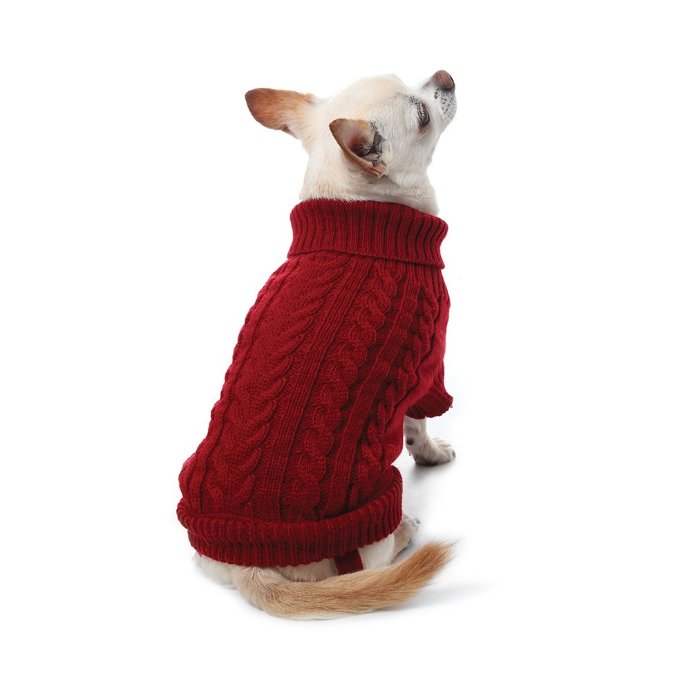Свитер для собак GAMMA Хакасия XS, бордовый, размер 20см свитер vosq размер xs мультиколор