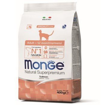 

Корм для кошек Monge Cat лосось сух. 400г, Cat лосось сух. 400г