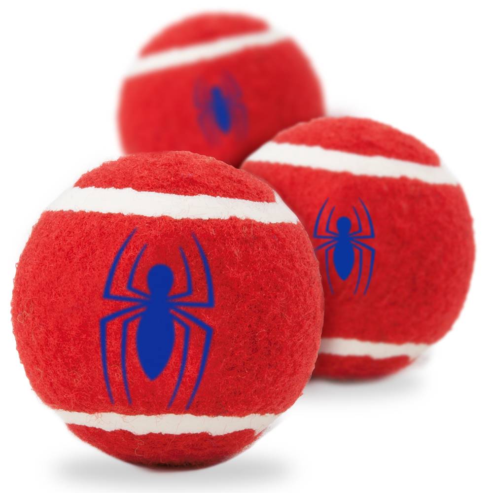 игрушка человек паук красный 17 5 см Игрушка для собак Buckle-Down Человек-паук Теннисные мячики красный