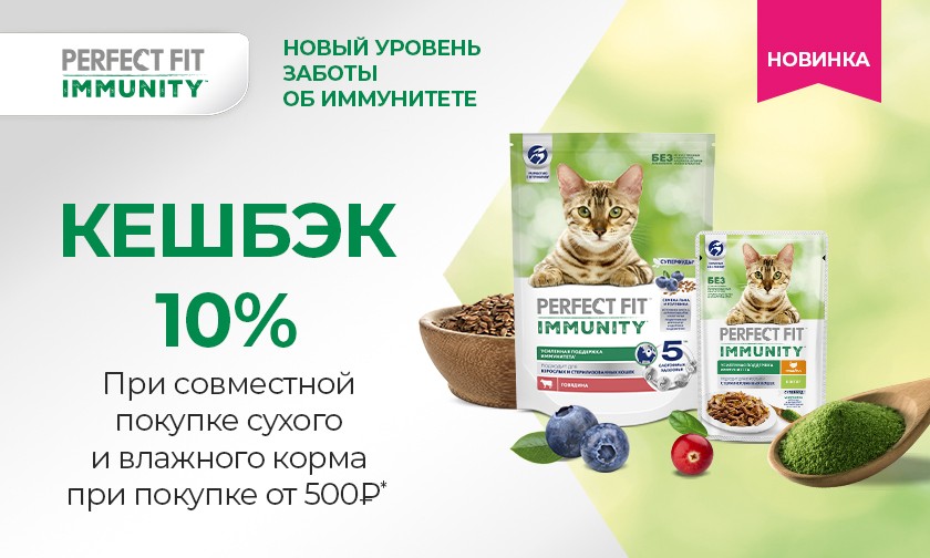 10% кешбэк на покупки от 500 руб