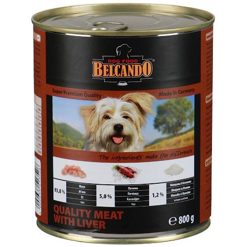 Корм для собак Belcando Мясо, печень конс. 800г