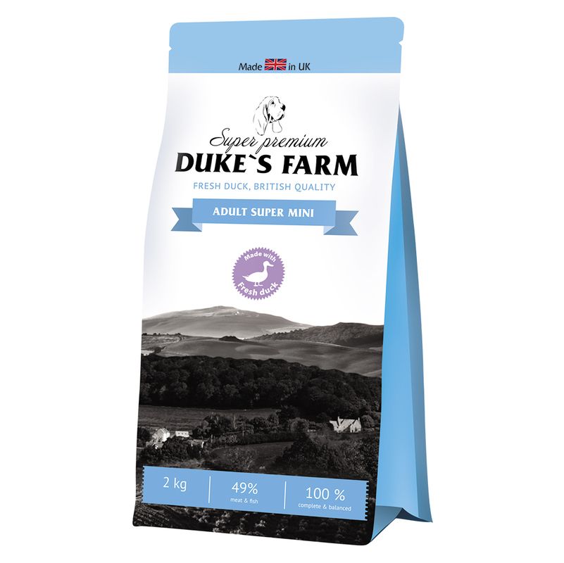 

Корм для собак DUKE'S FARM для супер мини пород, утка, для супер мини пород, утка