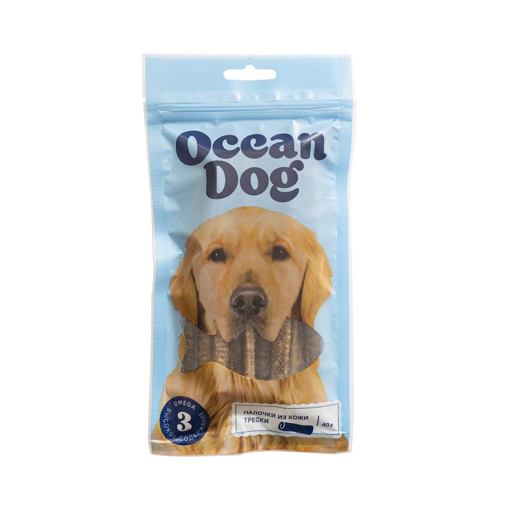 Лакомство для собак OCEANDOG из сушенои кожи атлантическои трески