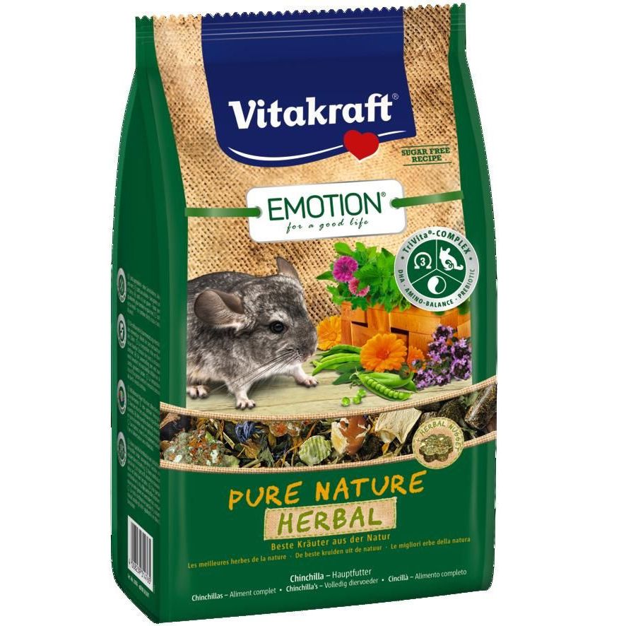 

Корм для грызунов VITAKRAFT, Pure Nature Herbal для шиншилл