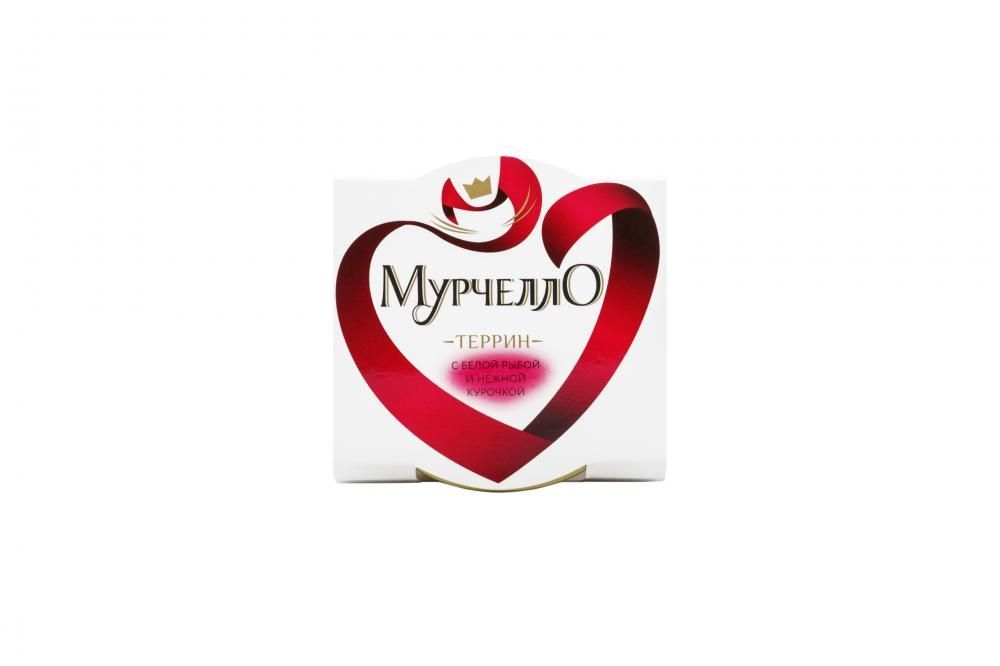 

Корм для кошек Minime, МУРЧЕЛЛО Террин с белой рыбой и нежной курочкой конс.
