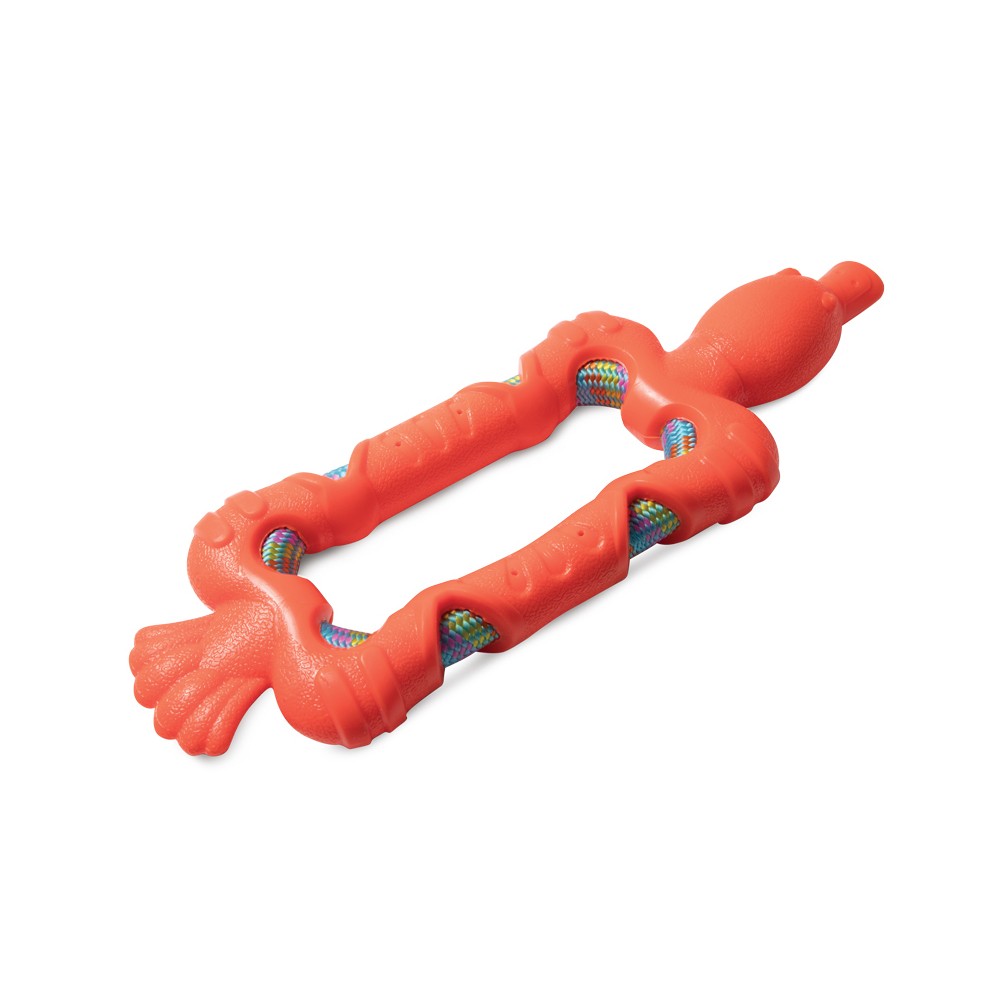 Игрушка для собак TRIOL Aqua Утка с плетеной веревкой, термопластичная резина 300мм triol игрушка для собак утка с оранжевыми лапками 23 5 см 1 шт