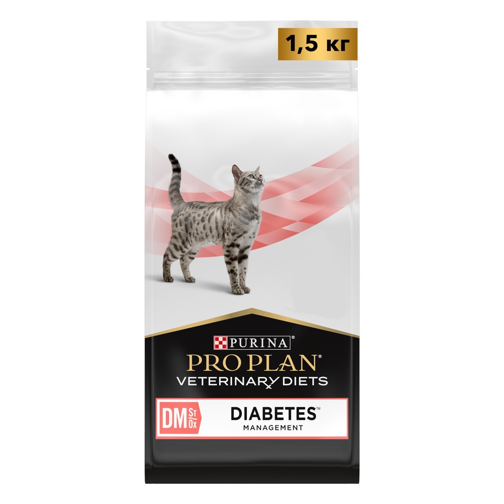 Корм для кошек Pro Plan Veterinary Diets DM при сахарном диабете сух. 1,5кг