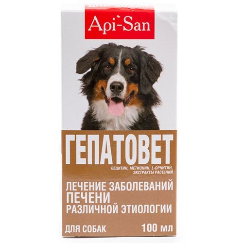 

Препарат для собак и кошек Apicenna (API-SAN) ГЕПАТОВЕТ для лечения печени, суспензия 100мл, (API-SAN) ГЕПАТОВЕТ для лечения печени, суспензия 100мл