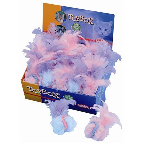 

Игрушка для кошек Nobby , 80141 Мяч мягкий с перьями (30
