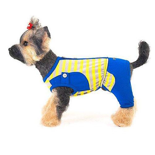 

Костюм для собак HAPPY PUPPY Дачный синий размер 2, Дачный синий размер 2