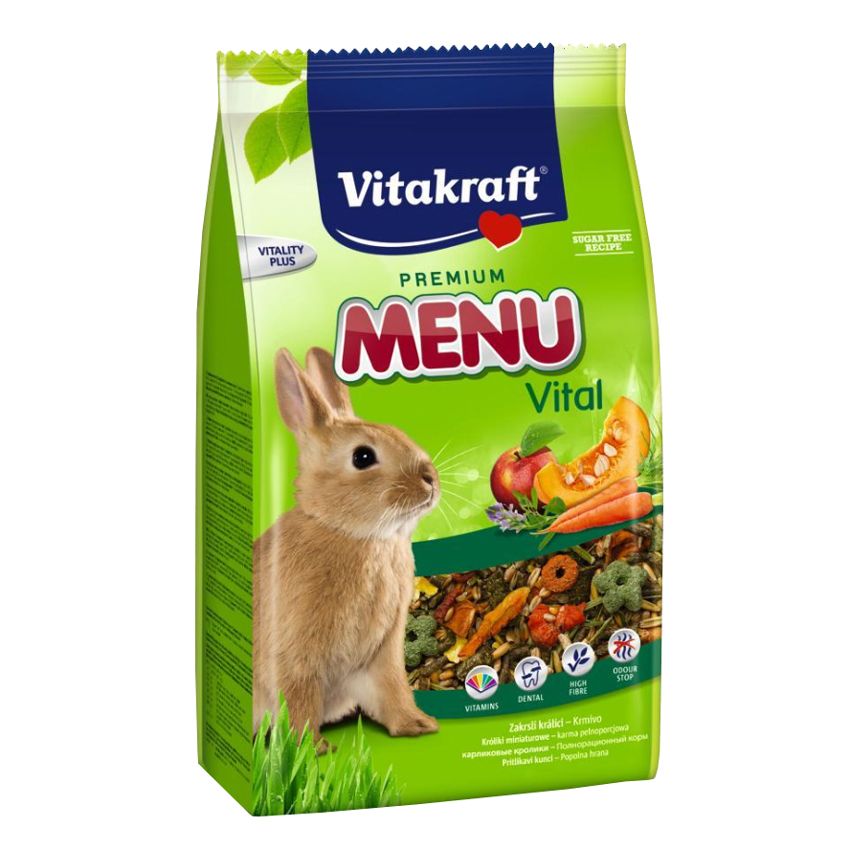 

Корм для грызунов VITAKRAFT, MENU для кроликов сух. 1кг