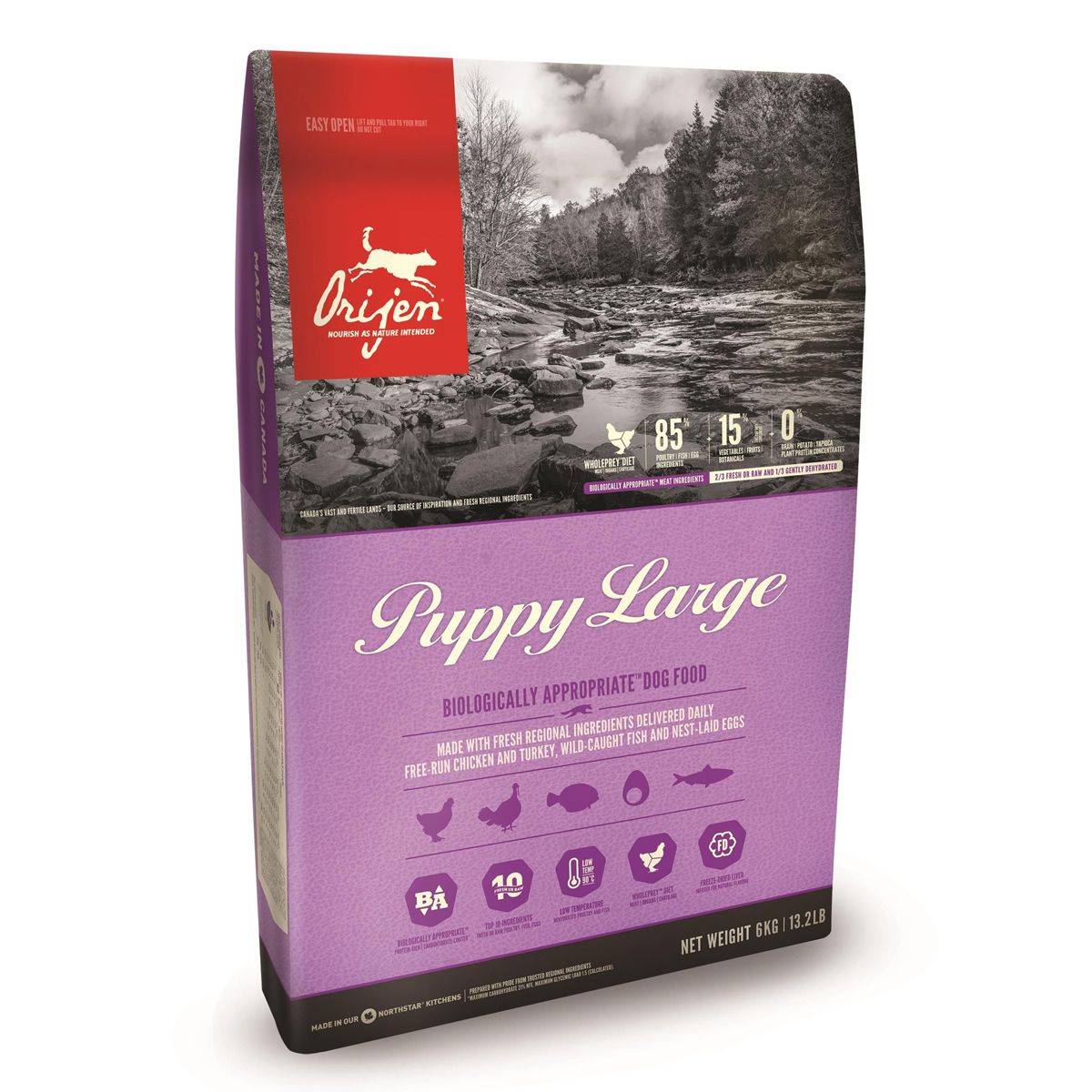 

Корм для щенков Orijen, Puppy Large для крупных пород (85/15) сух. 11,4кг