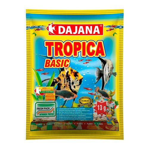 

Корм для рыб DAJANA Tropica Flaces хлопья 80мл, Tropica Flaces хлопья 80мл