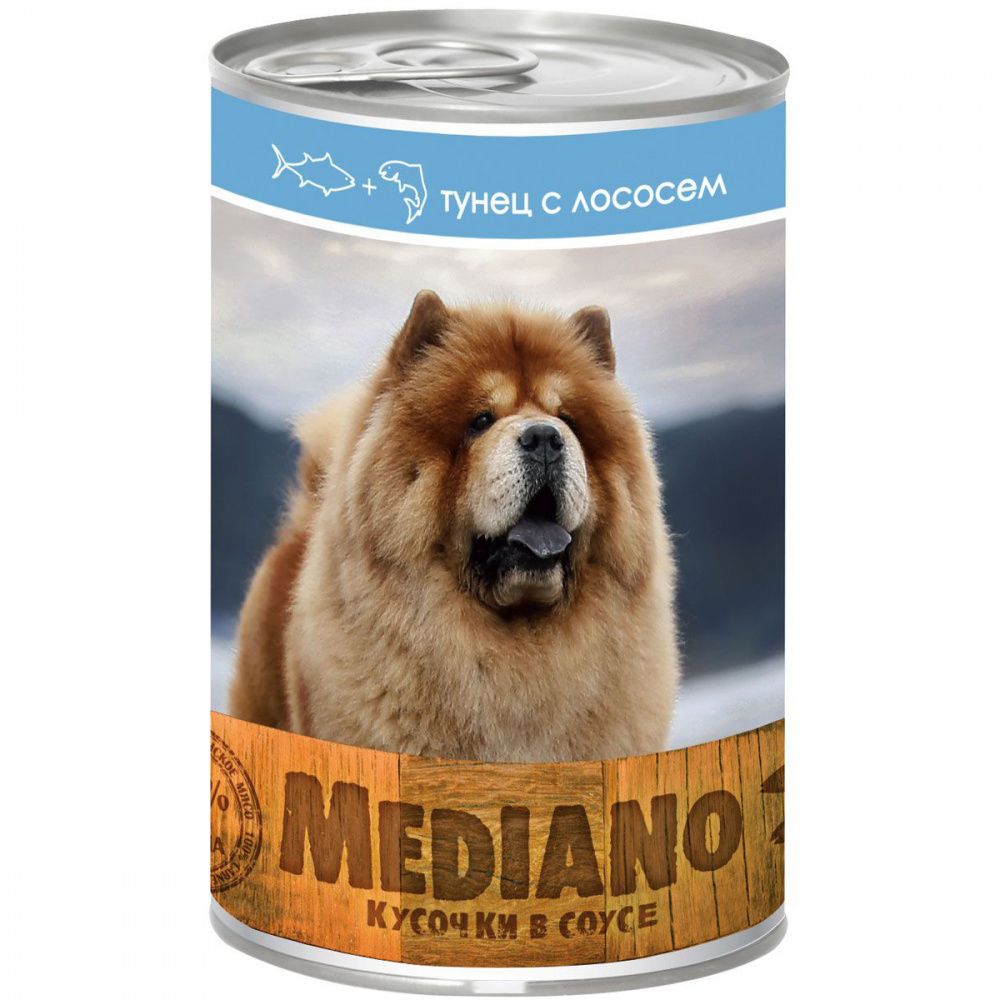Корм для собак VitaPRO Mediano тунец, лосось конс. 405г