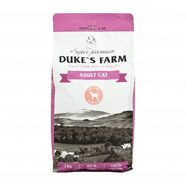 

Корм для кошек DUKE'S FARM ягненок сух. 2кг, ягненок сух. 2кг