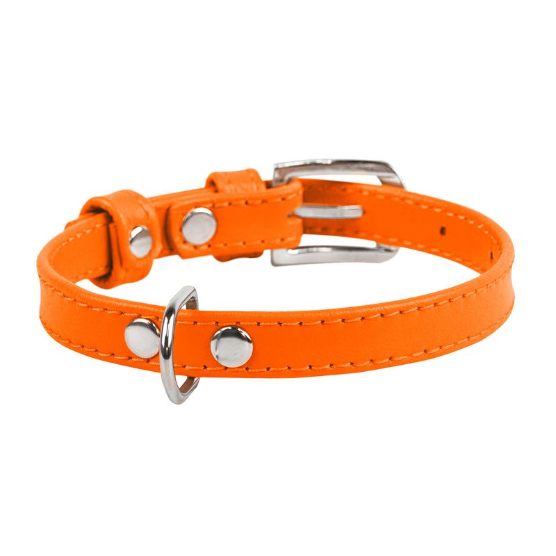 

Ошейник для собак COLLAR, Waudog Glamour без украшений (ширина 9мм, длина 19-25см) оранжевый
