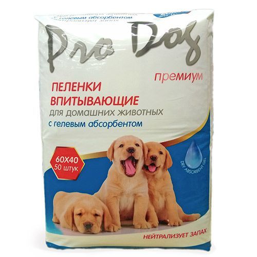 

ПЕЛЕНКИ ДЛЯ КОШЕК И СОБАК PRO DOG С ГЕЛЕВЫМ АБСОРБЕНТОМ 40Х60СМ 50ШТ, С ГЕЛЕВЫМ АБСОРБЕНТОМ 40Х60СМ 50ШТ
