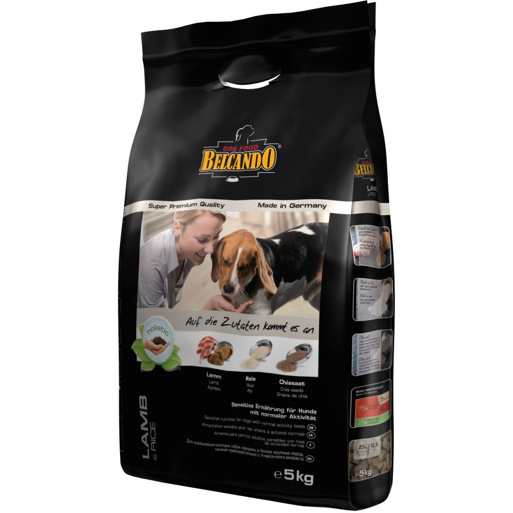 Корм для собак Belcando для всех пород ягненок, рис сух. 5кг корм для собак trainer natural для средних пород курица индейка рис сух 12 5кг