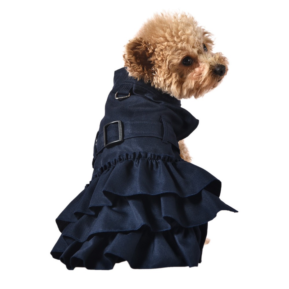 цена Платье для собак Foxie Delight M (длина спины 35см, обхват груди 36-40см) синее