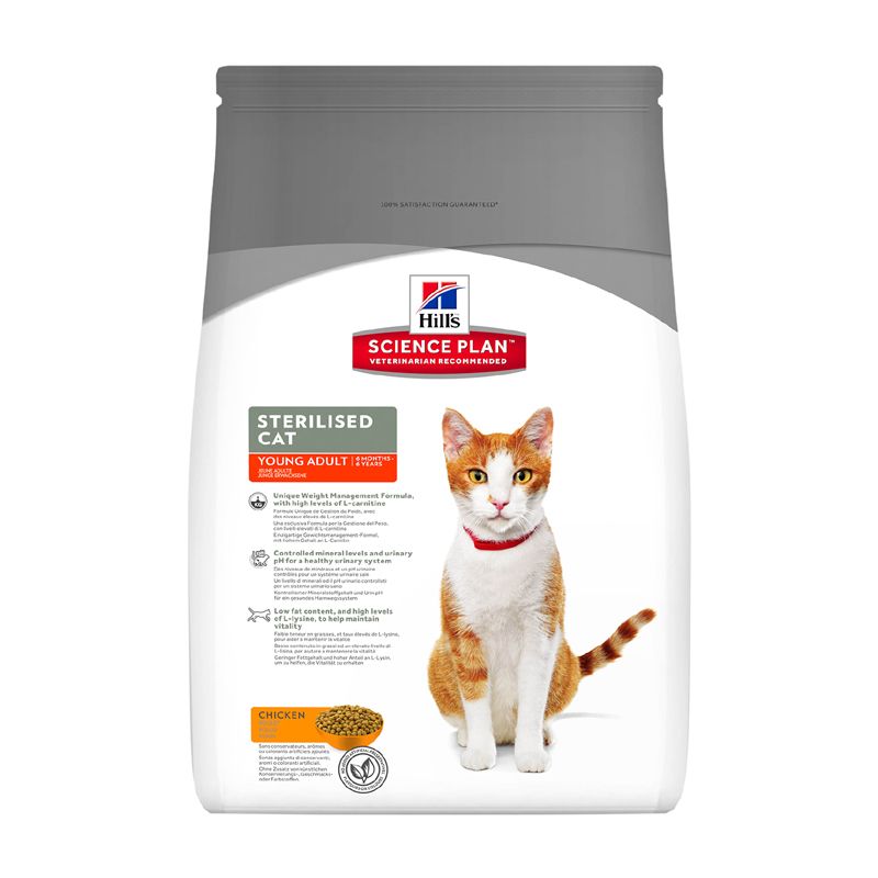 

Корм для кошек Hill's Science Plan для стерилизованных, курица сух. 3,5кг, Science Plan для стерилизованных, курица сух. 3,5кг