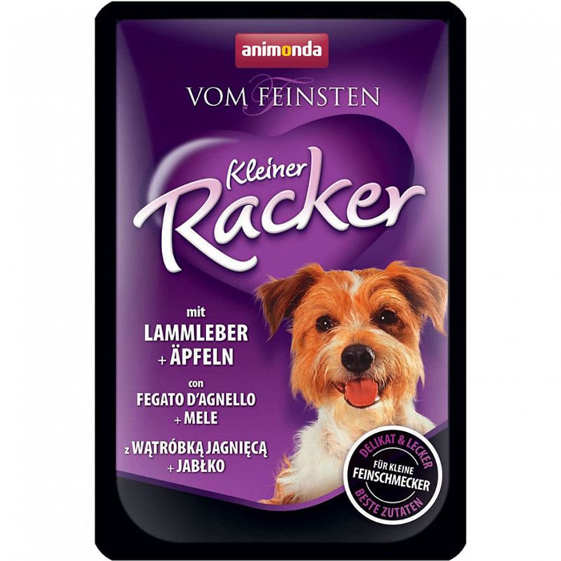 

Корм для собак Animonda, Vom Feinsten Kleiner Racker c печенью ягненка и яблоком пауч 85г