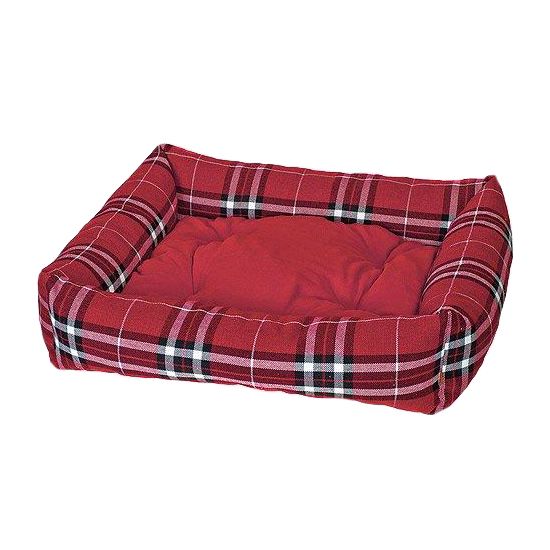 

Лежак для собак HAPPY PUPPY, Кристмас дэй красный 60х60