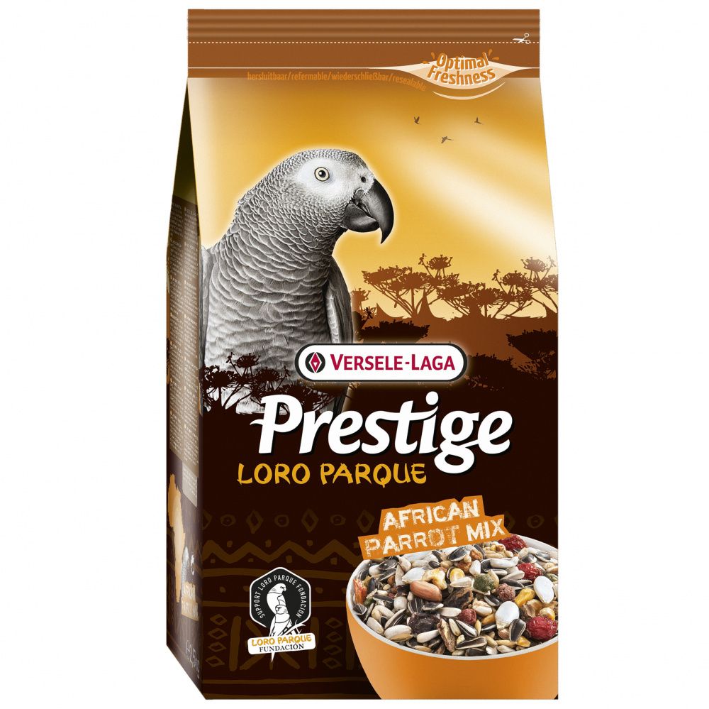 

Корм для птиц VERSELE-LAGA, Prestige Premium African Parrot Loro Parque Mix для крупных попугаев 2,5кг