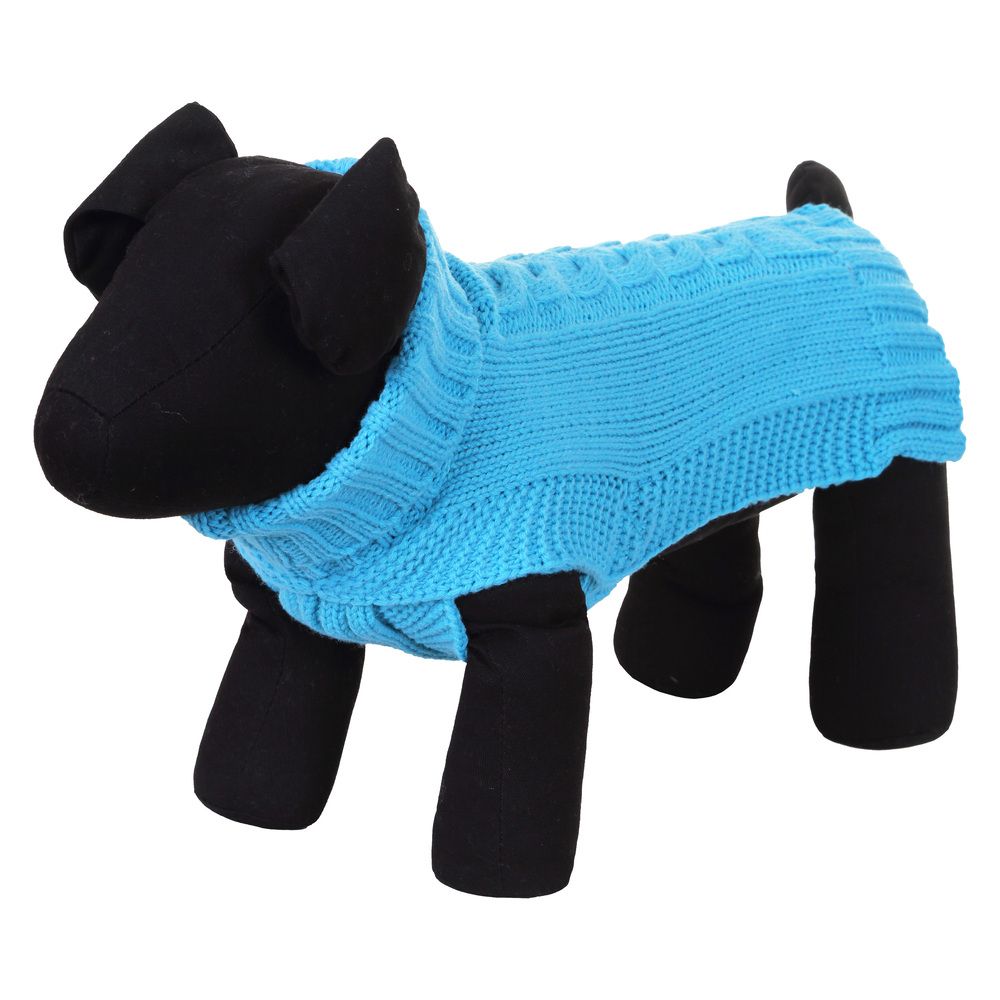цена Свитер для собак RUKKA Wooly Knitwear размер S голубой