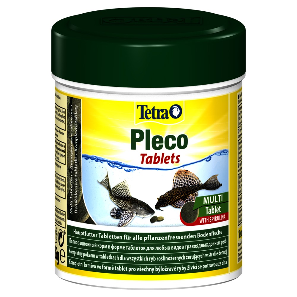 Корм для рыб TETRA Pleco Tab со спирулиной для сомов и донных рыб 120таб