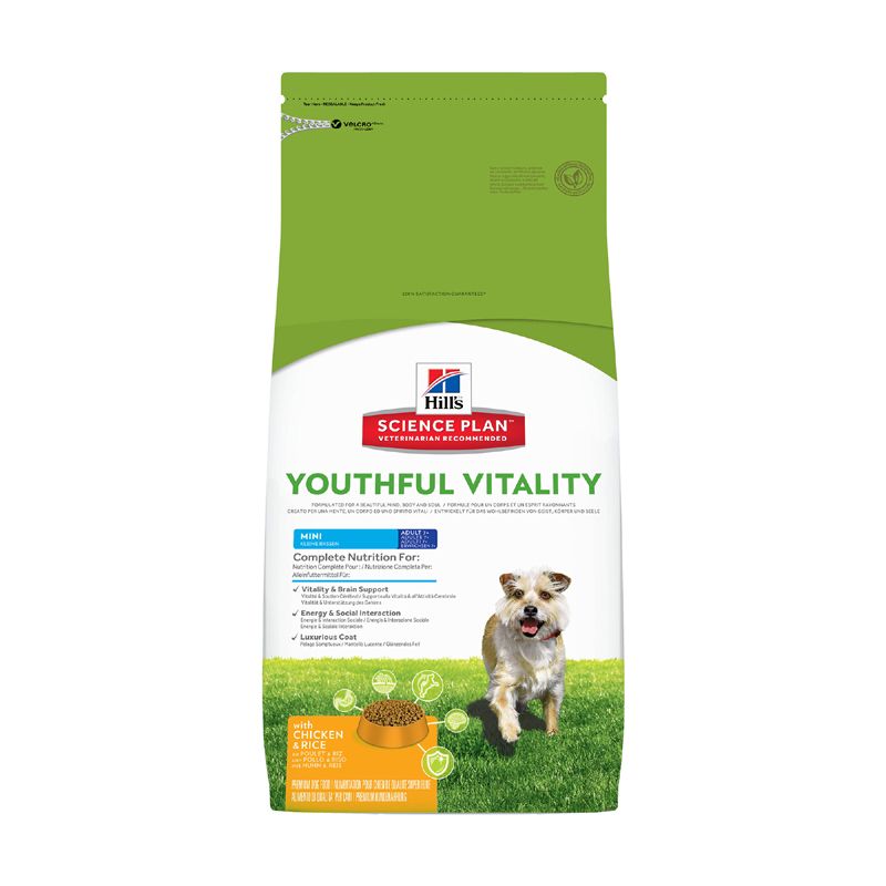 Корм для собак Hill's Youthful Vitality для пожилых собак мелких пород, Курица сух. 2,5кг