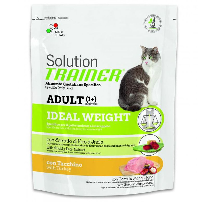 

Корм для кошек TRAINER , Solution Ideal Weight с избыточным весом сух. 300г