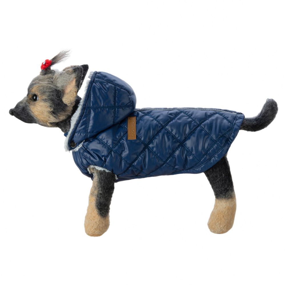 Куртка для собак Dogmoda Лондон мех синяя-3 диван для животных dogmoda colour чикаго 3 130х80х24см