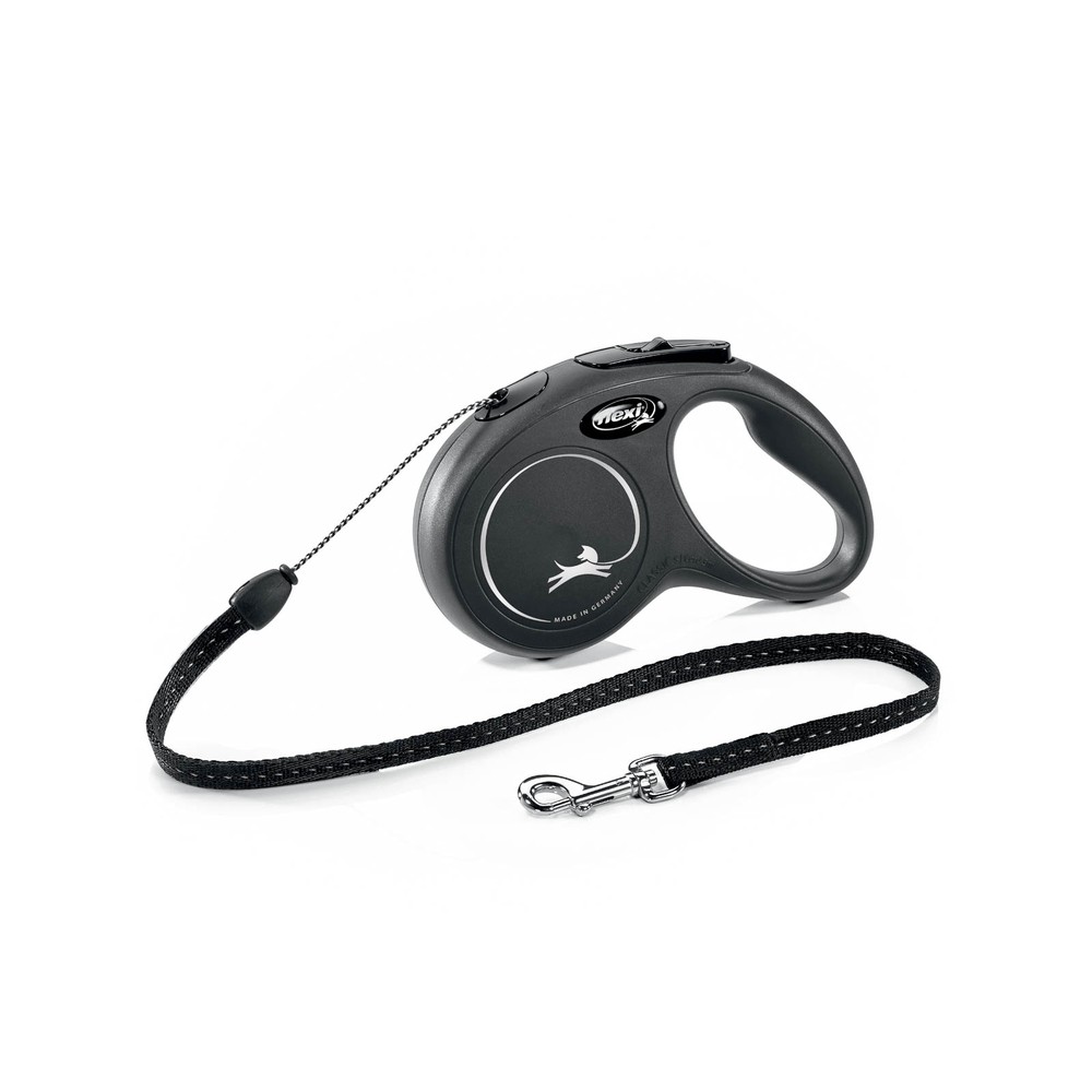 Рулетка для собак Flexi Classic Basic S (до 12 килограммов) трос 5м черная фото