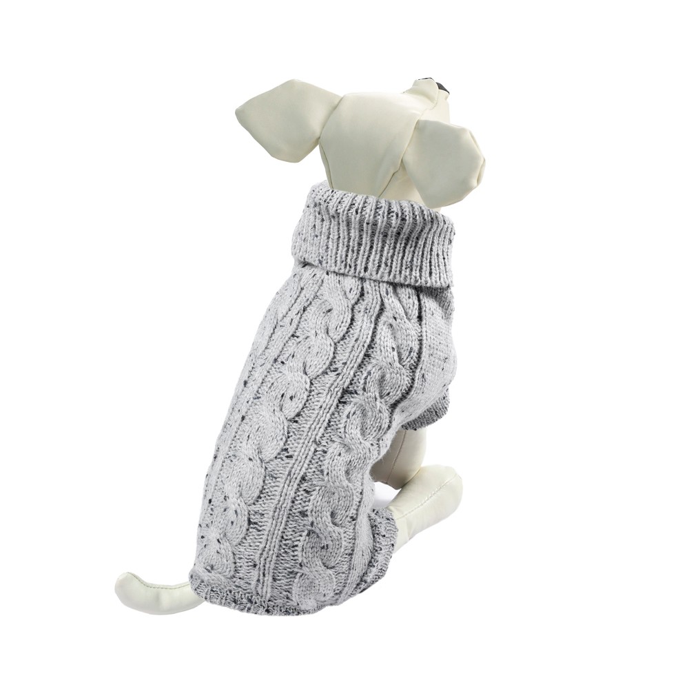 Свитер для собак TRIOL Косички L, серый, размер 35см свитер vosq размер l серый