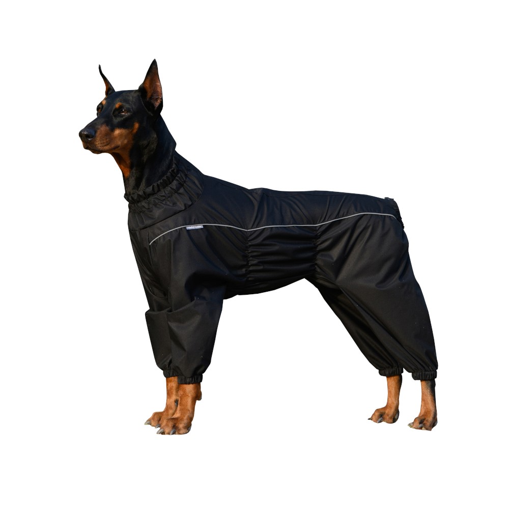 цена Комбинезон для собак OSSO-Fashion (сука) мембрана, черный р.55-1