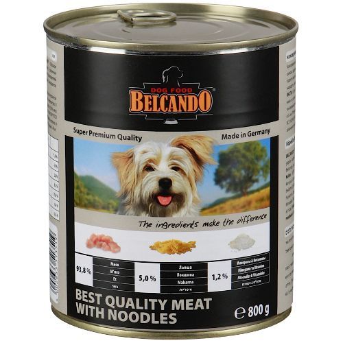 

Корм для собак Belcando Мясо, лапша конс. 800г, Мясо, лапша конс. 800г