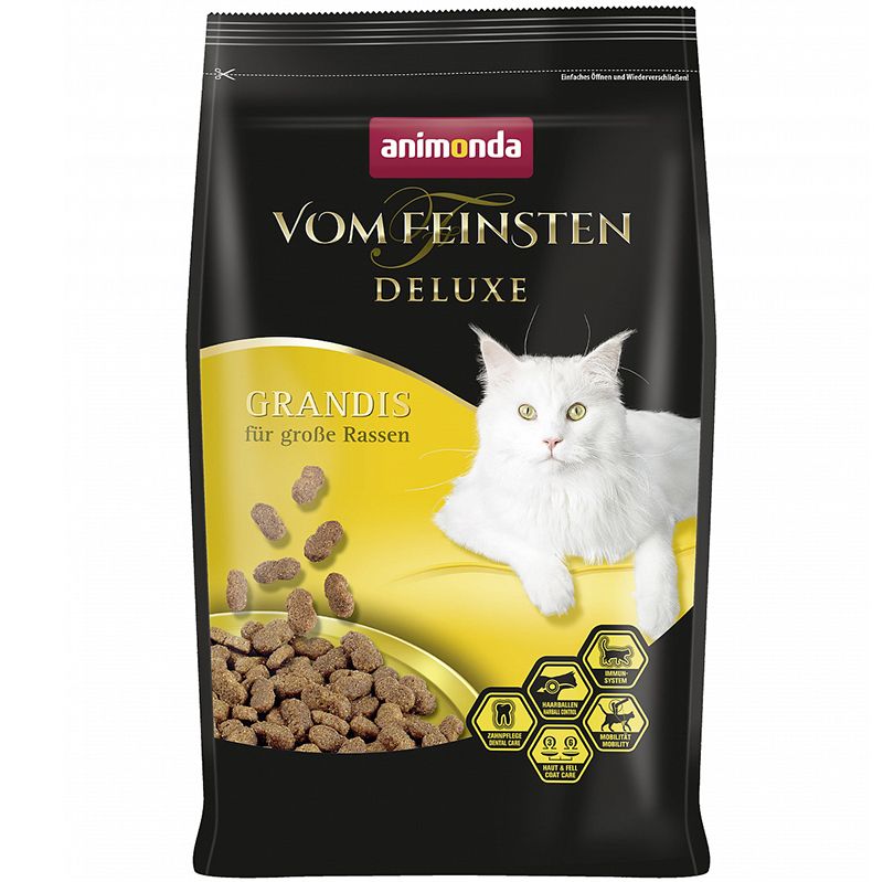 

Корм для кошек Animonda Vom Feinsten Deluxe для крупных пород сух. 1,75кг, Vom Feinsten Deluxe для крупных пород сух. 1,75кг